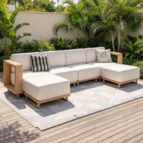 Aoxun Patio Furniture Set, 6 Piece Outdoor Sofa Set, Outdoor Conversation Set by Aoxun