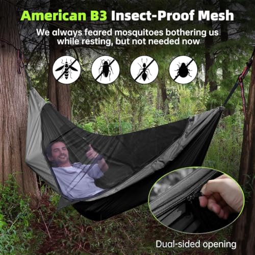 Camping Hammock with Mosquito Net - Image 2