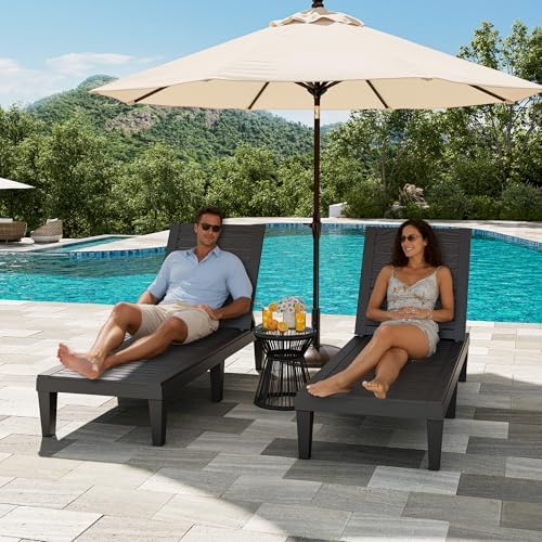 HDPE Outdoor Pool Lounge Chairs - Image 2