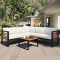 4-Piece Outdoor Patio Sectional Sofa Set by NCKMYB