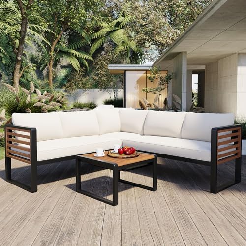 4-Piece Outdoor Patio Sectional Sofa Set by NCKMYB