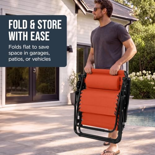 Best Choice Products Oversized Padded Zero Gravity Chair Recliner w/ Canopy - Image 3