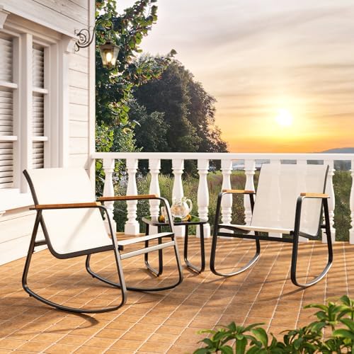 3 Pieces Patio Furniture Set, Outdoor Textilene Furniture Set - Image 6