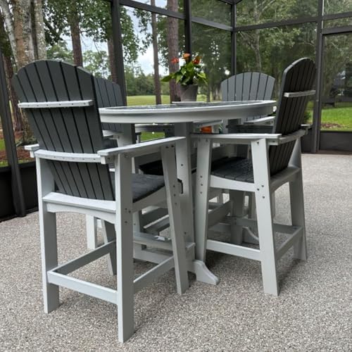 Patio Bar Table, Outdoor Height Bar Table Tall - Image 6