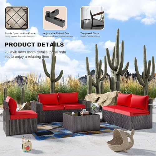 13 Piece Outdoor Wicker Patio Furniture Set - Image 6