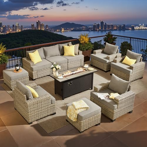 ovios 10 Piece Patio Sectional Furniture by OVIOS