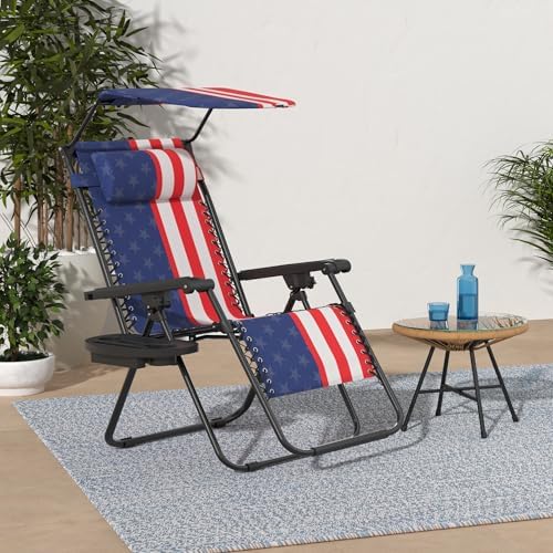 Best Choice Products Zero Gravity Chair Recliner w/ Canopy Shade - Image 2