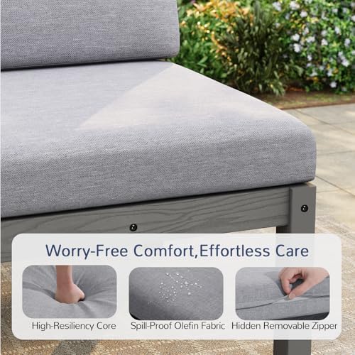 Stoog Modular 2-Seater Outdoor Bench, Convertible Loveseat - Image 7