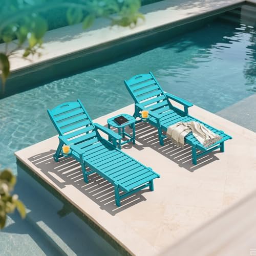 Outdoor Chaise Lounge Chair Set of 2 - Image 2