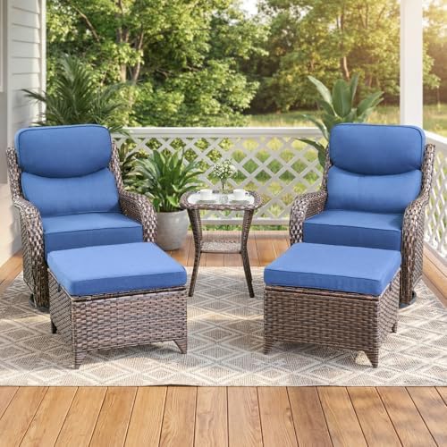 Luxury Swivel Rocker Chairs Set by Artfurniz