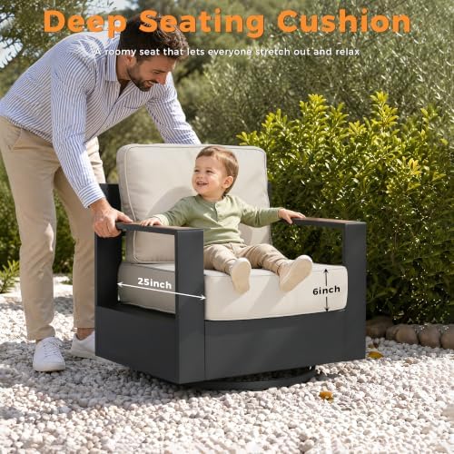 Luxury Outdoor Swivel Chairs - Image 4