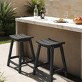 Ciokea 24" Outdoor Counter Height Bar Stools Set of 2 by CIOKEA