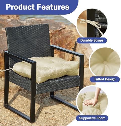 Outdoor Chair Cushions Set of 4, Patio Chair Cushions - Image 5