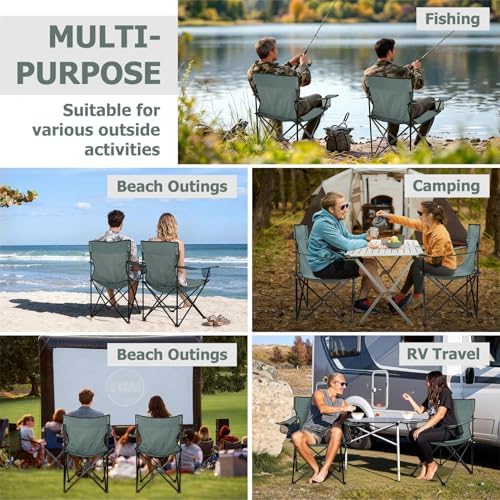 Joyfair Camping Chairs for Adult, Large Folding Lawn Chair - Image 7