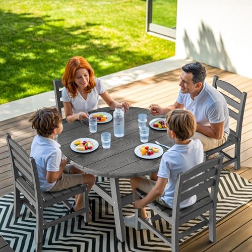 Pamapic Patio Dining Table Set, 5-Piece Outdoor Dining Set - Image 2