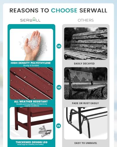 SERWALL HDPE Outdoor Bench - Image 6