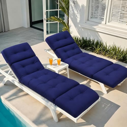 EverPine Outdoor Chaise Lounge Chair Cushion 74.4 x 22.8 x 4.7 Inch, Patio - Image 7