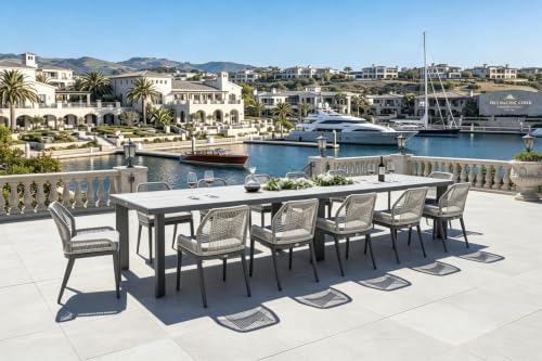 PURPLE LEAF 13 Pieces Patio Dining Set by PURPLELEAF
