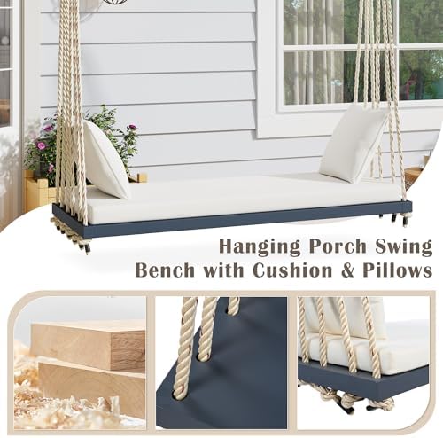 LUMISOL Outdoor Porch Swing - Image 3