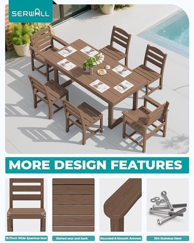 SERWALL HDPE Outdoor Dining Set - Image 3