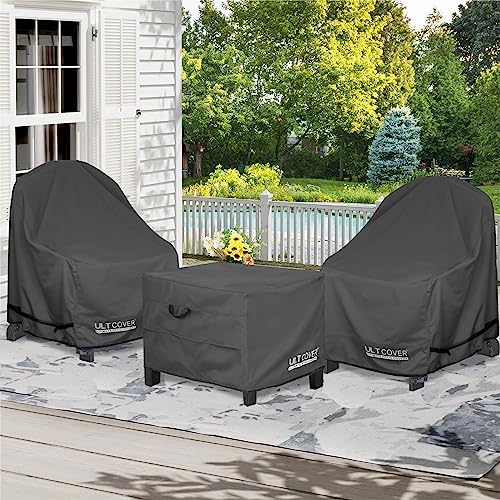 ULTCOVER Waterproof Patio Ottoman Cover 24L x 24W x 18H in - Image 6