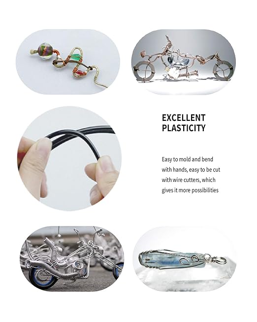 Bonsai Wire, 6 Sizes of 1mm, 1.5mm, 2mm, 2.5mm, 3mm, 4mm Black Aluminum Wire, Total 152 Feet Bonsai Tool Kit, 300 Grams Bonsai Tree Wire for Bonzai Trees Indoor by MoHern