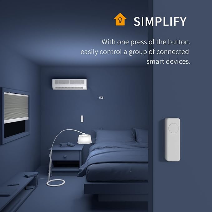 THIRDREALITY ZigBee Smart Button 2 Pack, 3-Way Remote Control, Require Zigbee hub, Work with SmartThings, Aeotec, Hubitat, Home Assistant, Third Reality Hub, Battery Included.