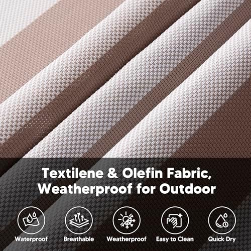 Outdoor Portable Hammock with Stand, Light Gray Stripes - Image 6