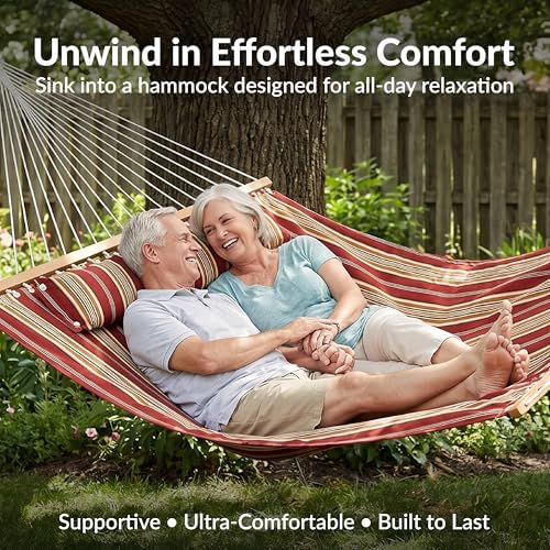 Sunnydaze Quilted Double Hammock - Image 2