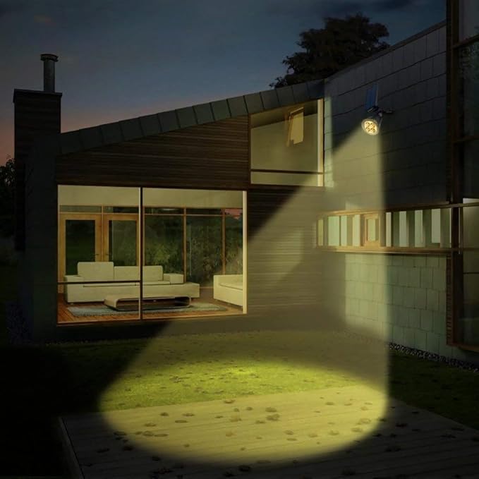 URPOWER Solar Lights Outdoor, Adjustable Solar Spot Lights Outdoor, 2-in-1 Waterproof Solar Landscape Spotlights Wall Light, Dusk-to-Dawn Solar Powered Outdoor Light for Garden, Yard (2 Pack Warm)