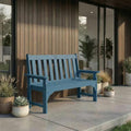 2-Person Outdoor Garden Bench, HDPE All-Weather Patio Bench by YourPerfectOutdoorEscape