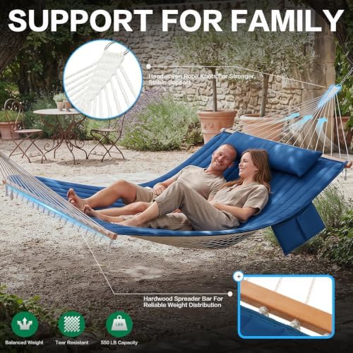 GAFETE 14FT 2 Person Handwoven Rope Hammock - Image 6