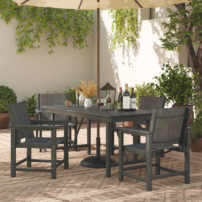 UDPATIO HDPE Outdoor Dining Table Patio Furniture Heavy Duty - Image 2