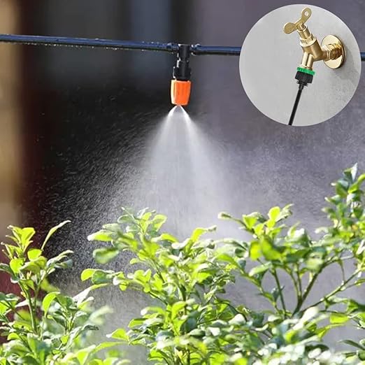 5 Pack Drip Irrigation Tubing Connectors,DanziX 1/4 Inch Drip Irrigation Tubing x 3/4 or G2/1 FHT Faucet Adapter,1/4 Inch Drip Irrigation Garden Hose Adapter