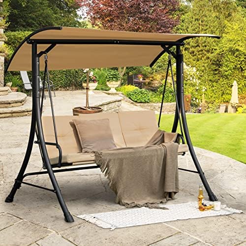 Tangkula 3 Person Porch Swing - Image 2