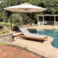 PURPLE LEAF Outdoor Chaise Lounge Chair 1 Piece by PURPLELEAF
