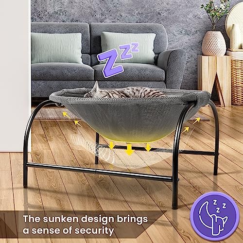 Cat Bed Large Free-Standing Detachable Pet Hammock Cat Sleep - Image 2