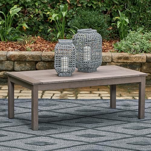 Signature Design by Ashley Hillside Barn Outdoor Coffee Table, Weather - Image 2