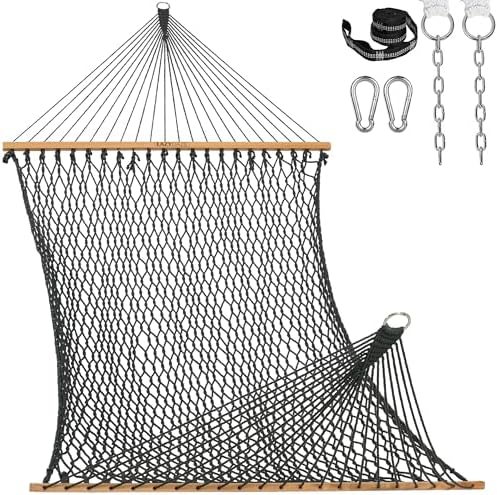Lazy Daze 13 Ft Double Handwoven Polyester Rope Hammock by LazyDazeHammocks
