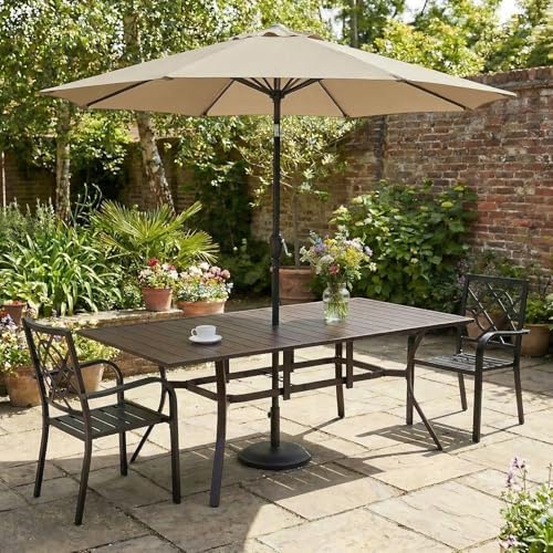 Patio Dining Table for 8, Outdoor Dining Table for Deck - Image 2