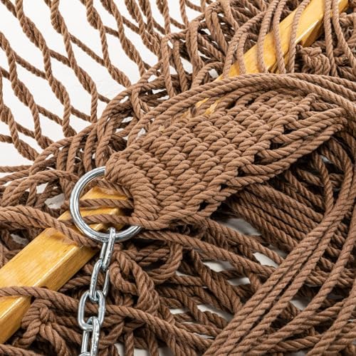 Original Pawleys Island Deluxe Antique Brown DuraCord Rope Hammock – 13 ft. x - Image 6