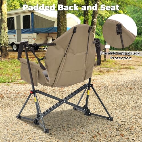 Hammock Camping Chair, Foldable Portable Rocking Chairs - Image 7