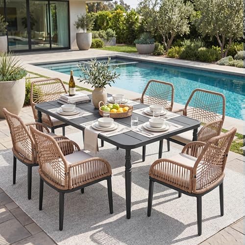 NUU GARDEN 7-Piece Patio Table and Chairs - Image 2