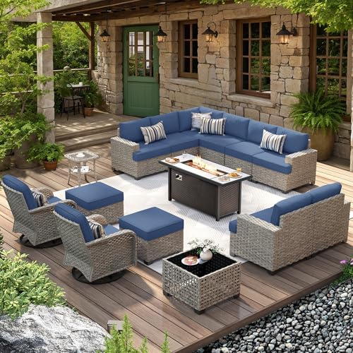 HOOOWOOO Outdoor Sectional Patio Furniture Set by DesignforBetterLife