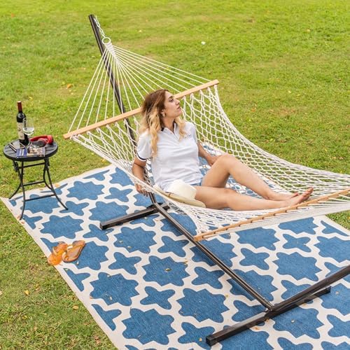Lazy Daze Rope Hammock with Stand, Balance Straps & Carry Bag - Image 7