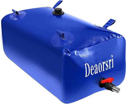 Water Storage Bladder with Two different sizes of water pipes,Portable Large Capacity Water Bladder Tank,143gallons, Foldable Water Storage Tank for RV,Camping, Agricultural Irrigation,Garden watering