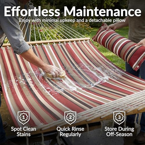 Sunnydaze Quilted Double Hammock - Image 5