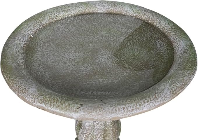 20”Dia.X 23.8”Tall Outdoor Birdbath with Pedestal - Modern Garden Birdbaths Outdoor Decor for Bird Spa & Birdfeeder, Floor Bird Baths for Garden Patio, Yard, Lawn