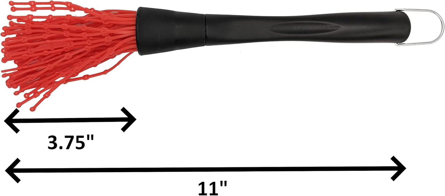 BBQ Smoker Grill Professional Meat Injector Syringe Kit for Smoking with Case, Heat Resistant Non Slip Gloves and Silicone Mop Brush for Turkey Marinade Injection