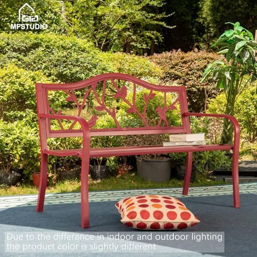 MFSTUDIO Outdoor Metal Bench Set of 2 - Image 7